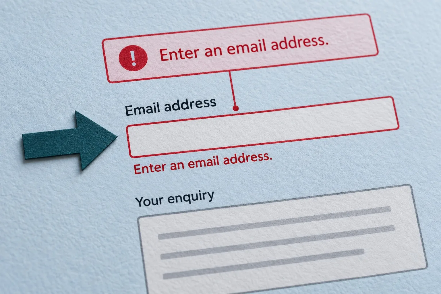 How to Design Form Error Messages That Help People Complete Enquiries