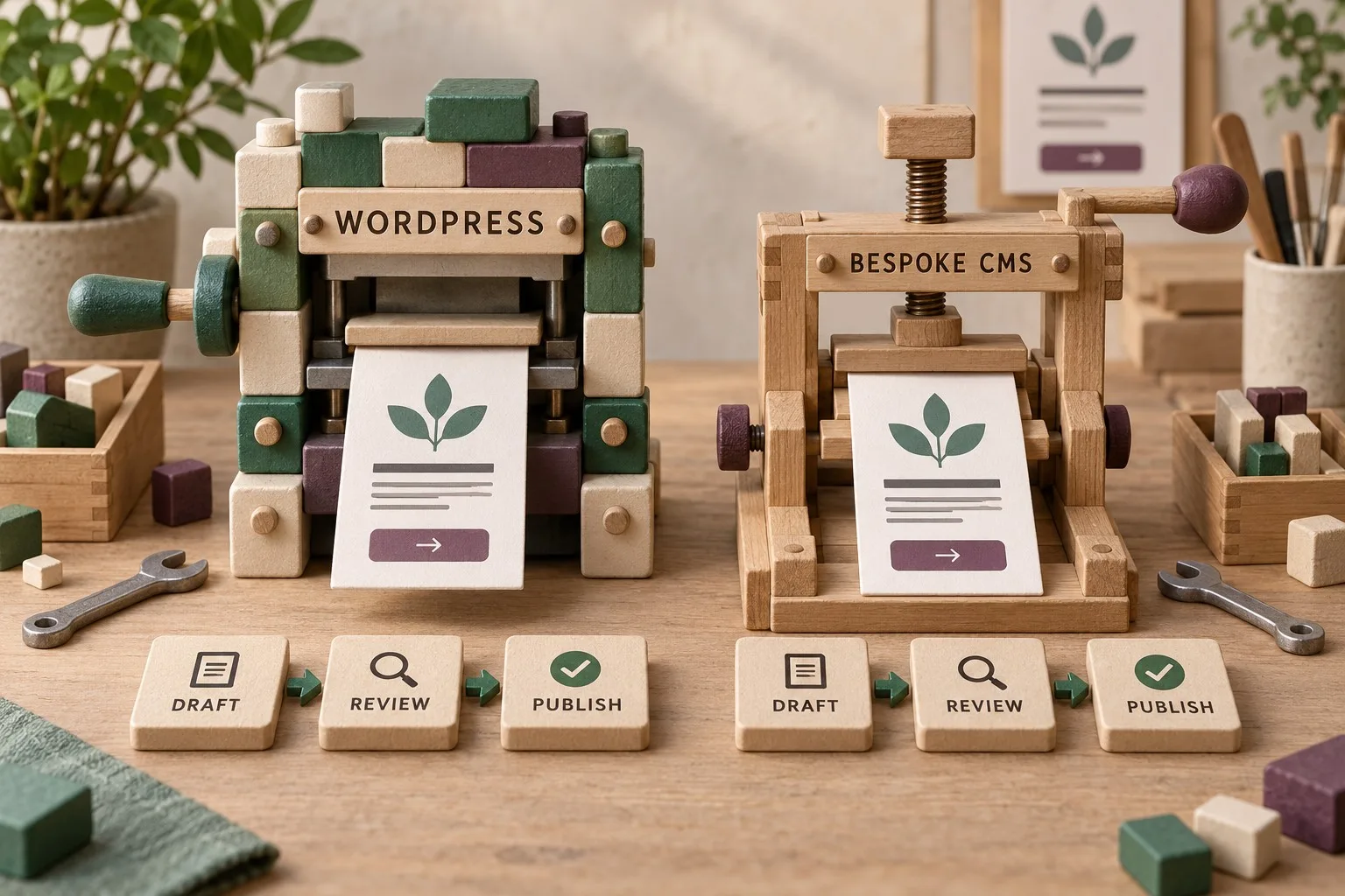 WordPress or a Bespoke CMS: How to Choose for a Service Business