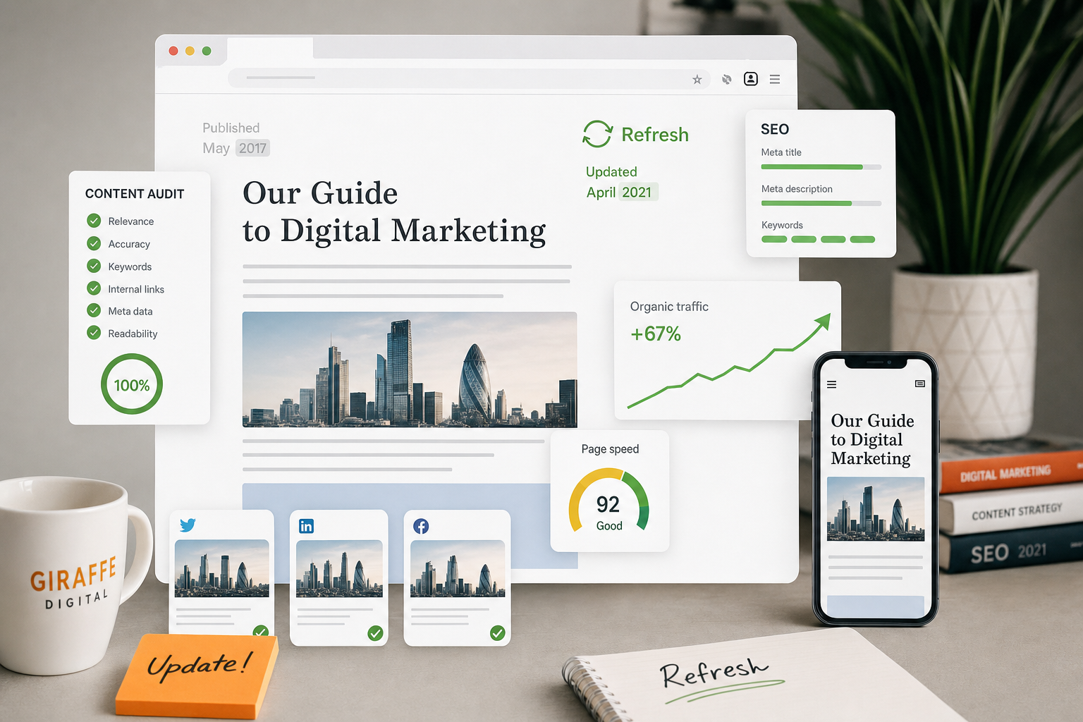 Content Refreshes Help Older Website Pages Perform Better