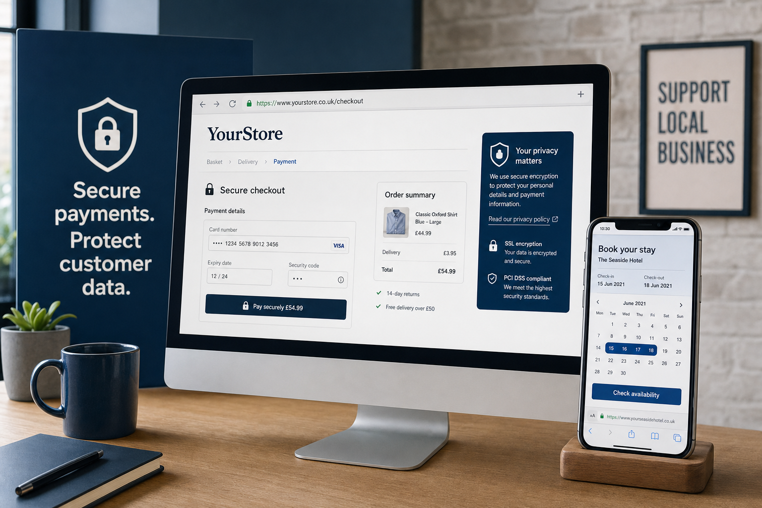 Cyber Security for Online Stores and Booking Websites