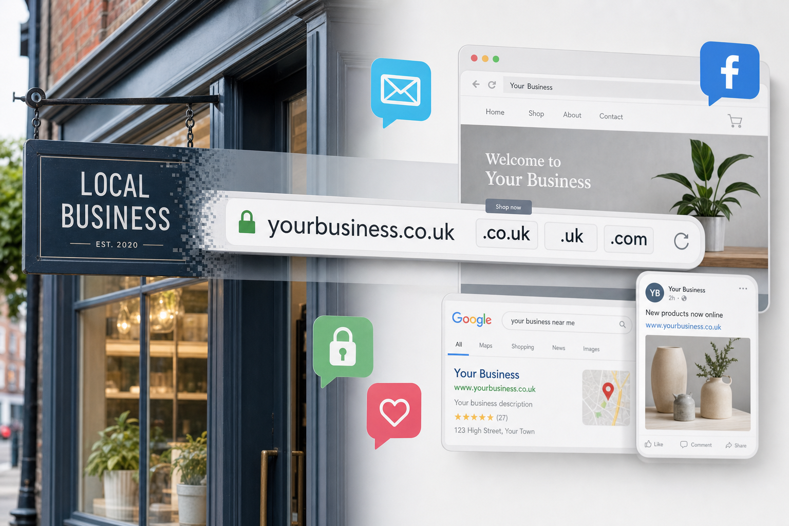 Domain Names for Businesses Moving Online Quickly