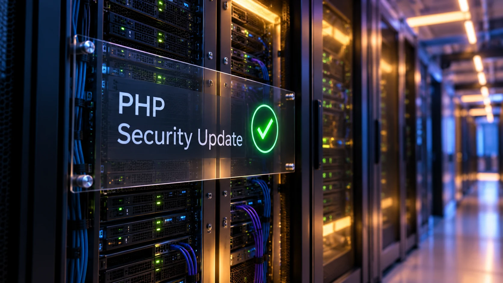 PHP2Shell patching for CVE-2026-109618 and CVE-2026-109619 displayed on server racks