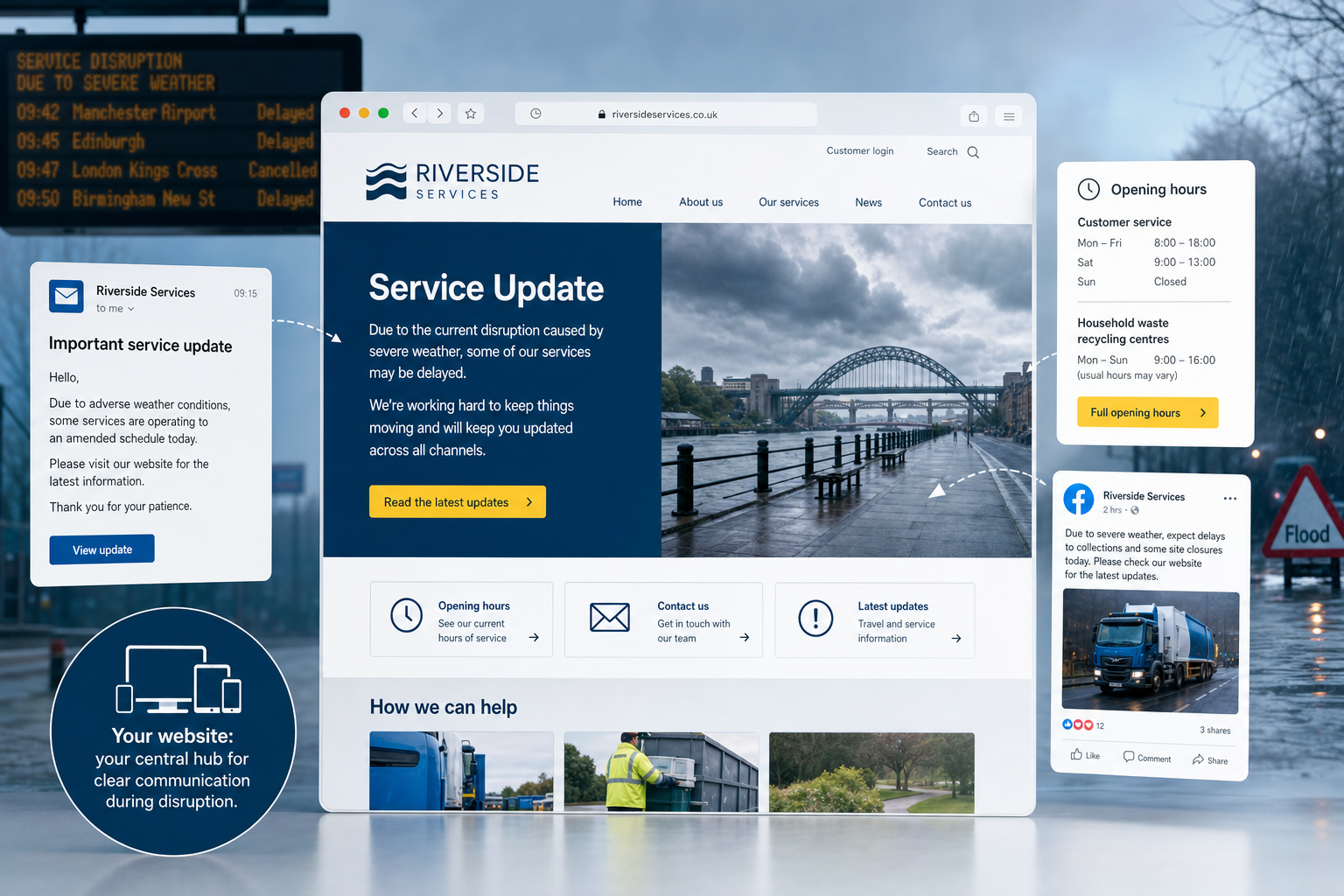 How Websites Help Businesses Communicate During Disruption