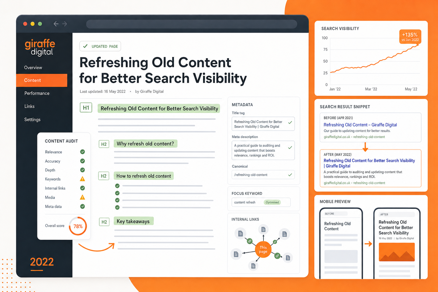 Refreshing Old Content for Better Search Visibility