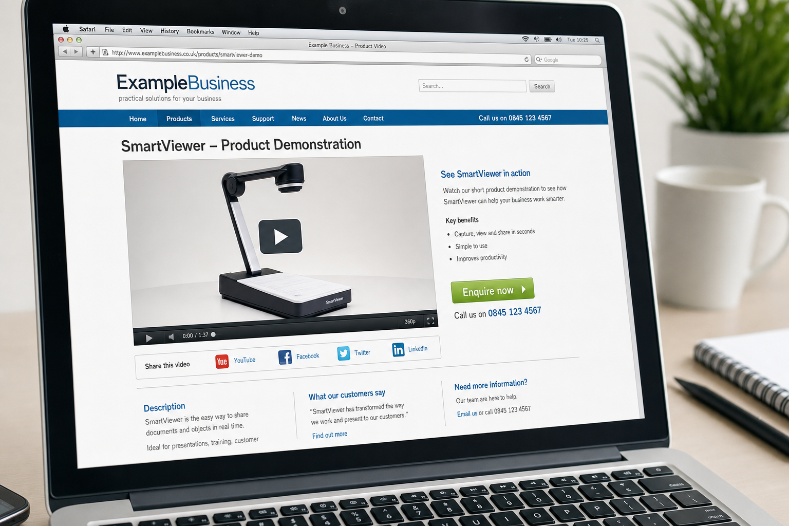 Using Video Content to Explain Products and Services