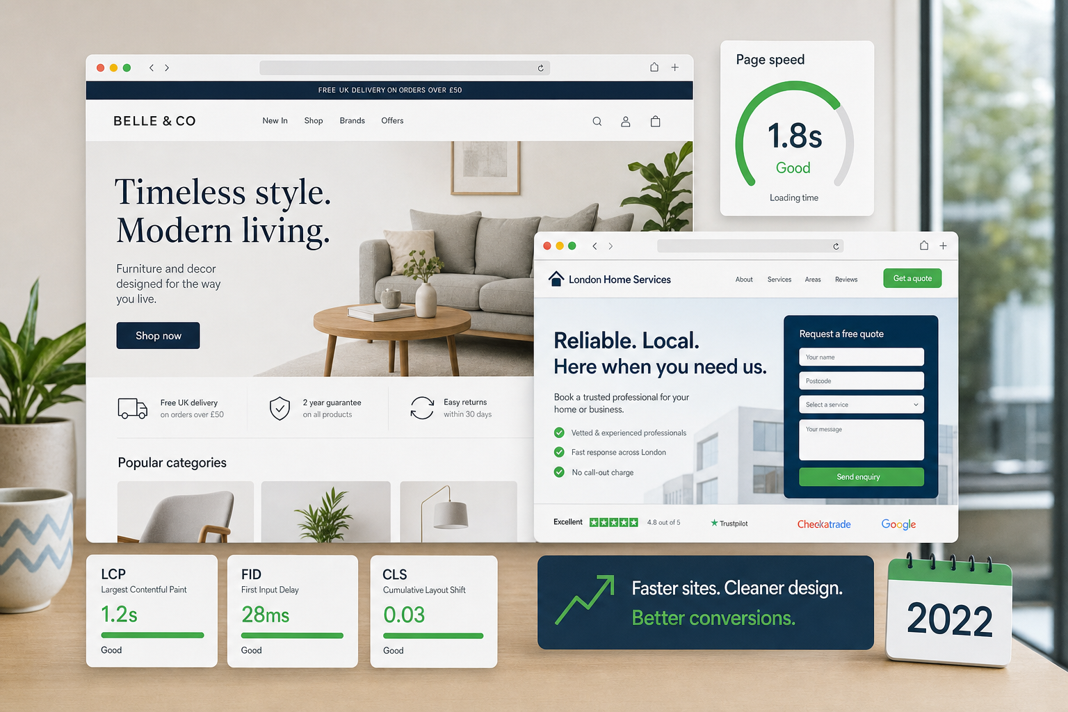 Website Speed and Cleaner Design Support Better Conversions