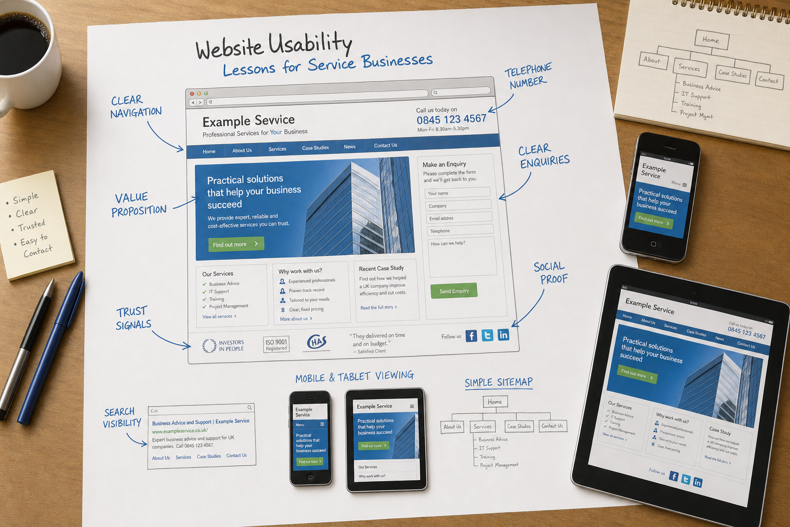 Website Usability Lessons for Service Businesses